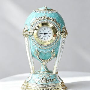 Vintage Royal Egg Enamel Trinket Box | | Handmade Keepsake Jewelry Case