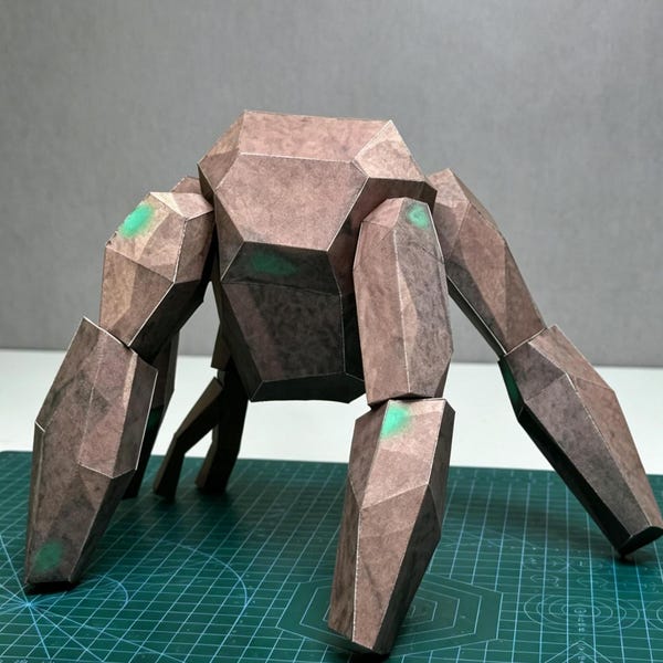 Rocky Papercraft PDF – Project Hail Mary Inspired Alien Model | Printable DIY 3D Template | Instant Download