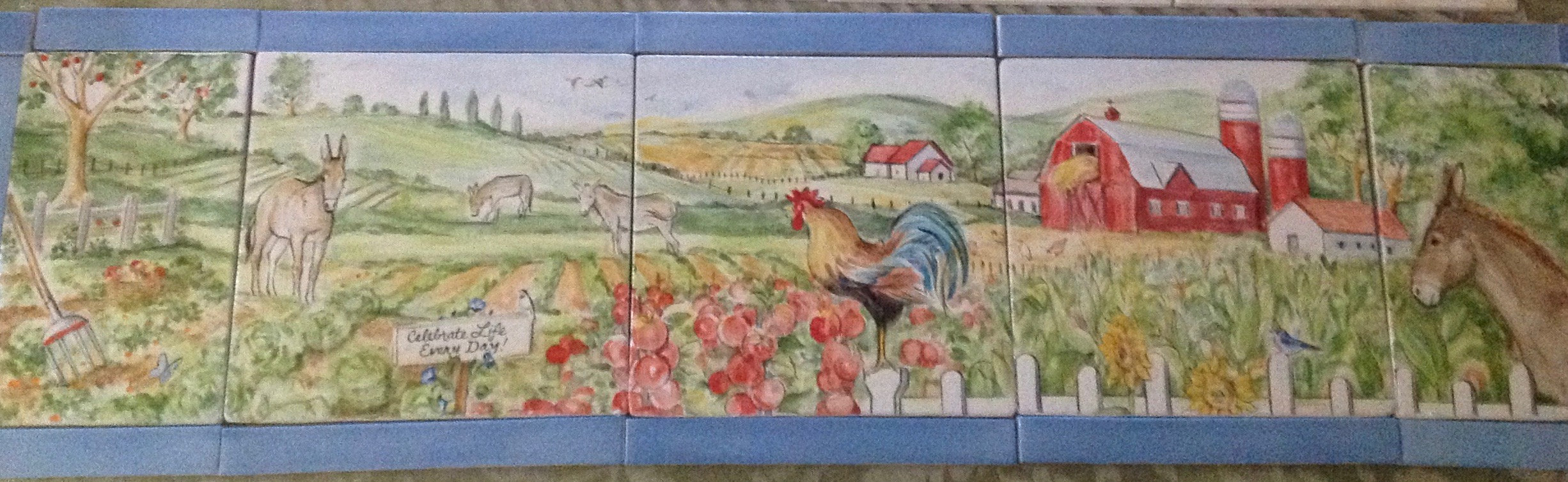 Farm Scene/Tile Mural Etsy