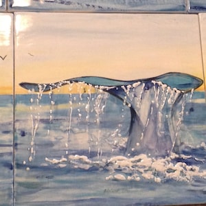 Whale Tile/3pcs6x6/6x18