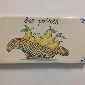 Country French Kitchen/Hand painted 3&quot;x6&quot; Tiles