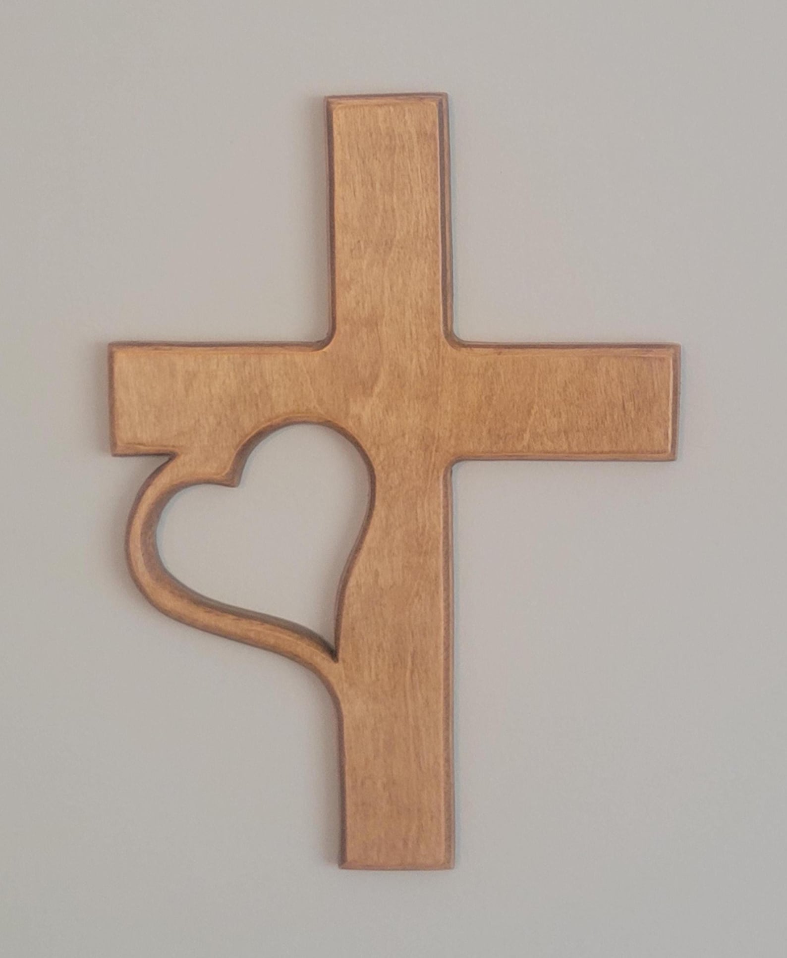 Handmade Wooden Cross Natural Finish - Etsy
