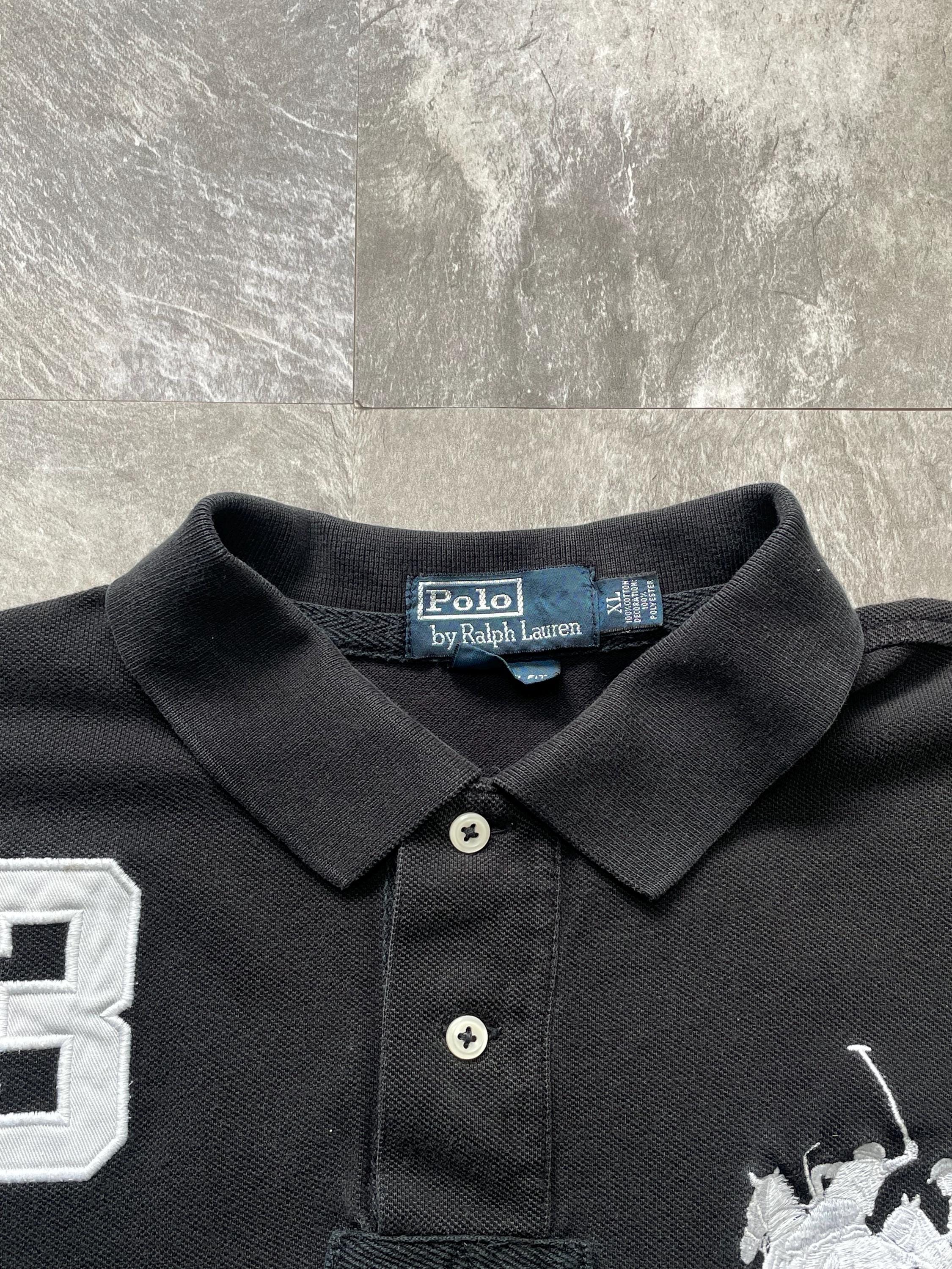 Vintage Polo Ralph Lauren Big Pony Polo Shirt Black XL LXVII 3