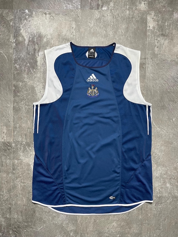 Vintage 2004 Newcastle United Adidas Training Vest Shirt Size L