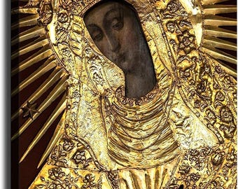 Black Madonna Poland Our Lady of Grace of Canvas Poster HD Picture Print Wall Art Modern Home Living Room Kitchen Bedroom Aesthetic Decor