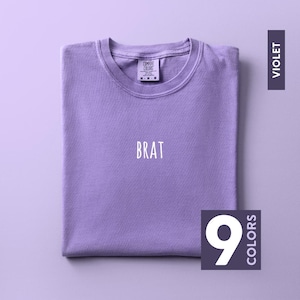 Comfort Colors® Brat Shirt | Trendy Chaos Energy Minimal Aesthetic Funny Internet Girl Word Tee Gift