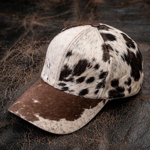 Cow Hide Baseball Cap - Etsy