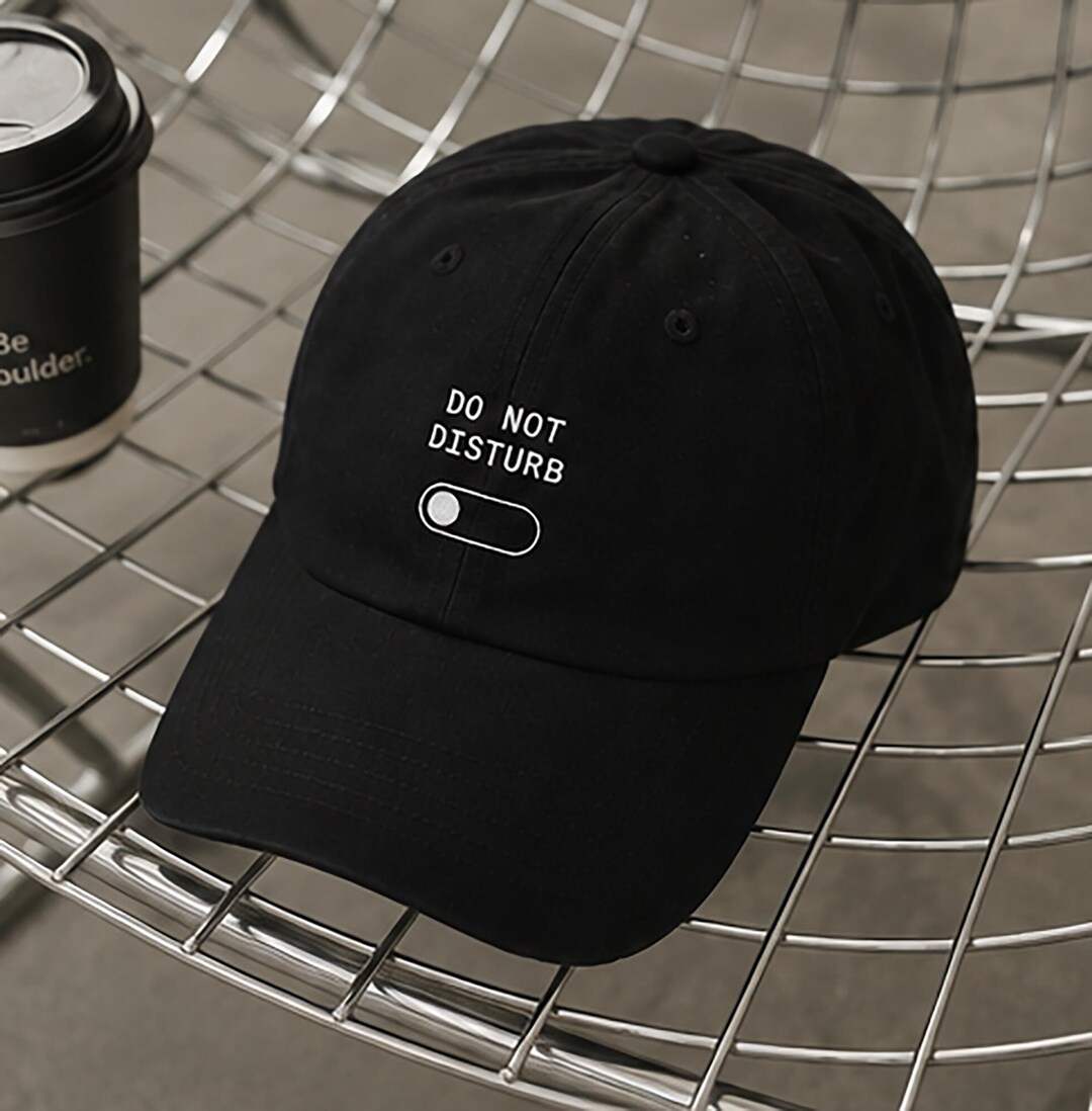 Do Not Disturb Embroidered Dad Hat, Introvert Social Battery Low Cap - Etsy