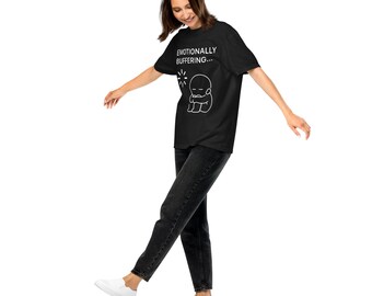 Emotionally Buffering Graphic Tee – Emotional Streetwear Shirt, Comfort Colors 1717