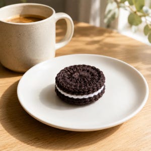 Oreo haakpatroon PDF | Amigurumi koekje patroon | Koekje haakpatroon | Haken voor beginners | Knuffelvoedsel tutorial | Direct te downloaden PDF