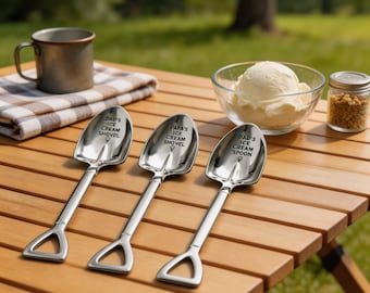 Benutzerdefinierte Eis Schaufel Löffel, personalisierte lustige Vatertags Geschenke für Papa, Opa