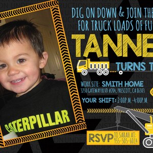 Construction Fun Printable Party Invitation!