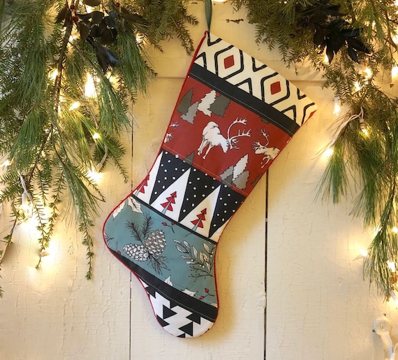 Farmhouse Theme Christmas Stocking Farmhouse Theme Christmas Stocking