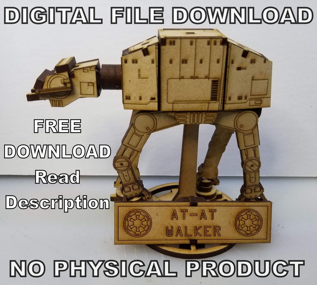 Fichier 3D AT-AT Walker Star Wars 3D model ⭐·Design pour imprimante 3D
