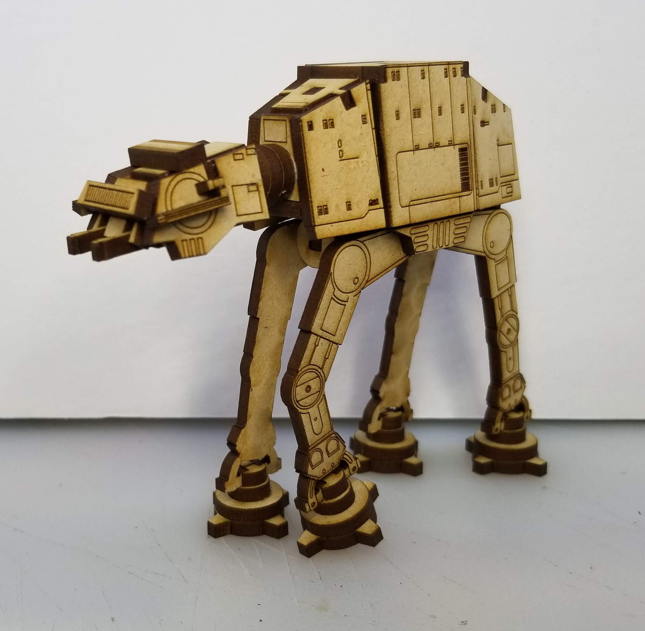 Star Wars Small ATAT Walker Laser Cut Template Ai, Cdr, Dxf, Pdf, Svg