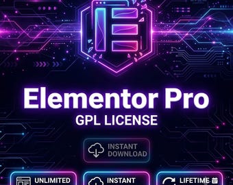 Elementor Pro WordPress Plugin GPL License | Unlimited Website Usage | Instant Digital Download