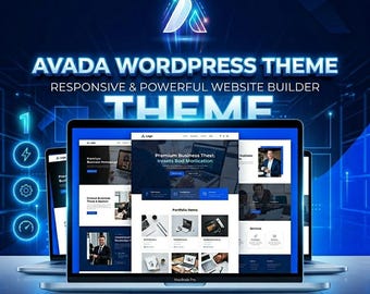 Avada WordPress Theme | Responsiver Website Baukasten | Modernes Business Website Design | Digitaler Download