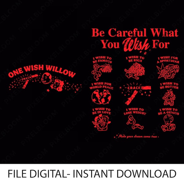 Obsession Horror One Wish Willow 2 PNG, 2026 Movie Inspired Shirt Design, Gothic Thriller Sublimation File Digital Download