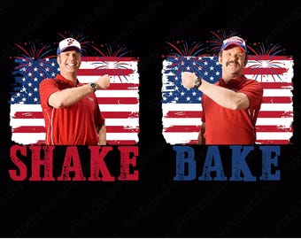 Shake and Bake 4 de julio Png, Parejas divertidas del 4 de julio Descarga digital, Día de la Independencia 250 aniversario Png