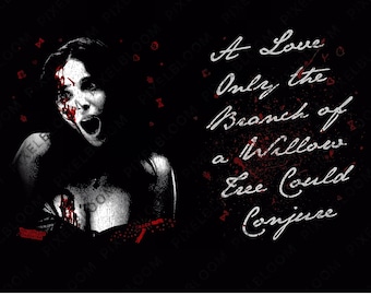 Obsesión Terror ¿Por qué no me amas? PNG en blanco y negro, diseño de camiseta inspirado en la película de 2026, archivo de sublimación de thriller gótico para descarga digital