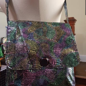 Bolso de mensajero, serpiente brillante