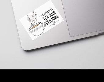 Powered by TEA AND CEILIDHS Bubble-free stickers