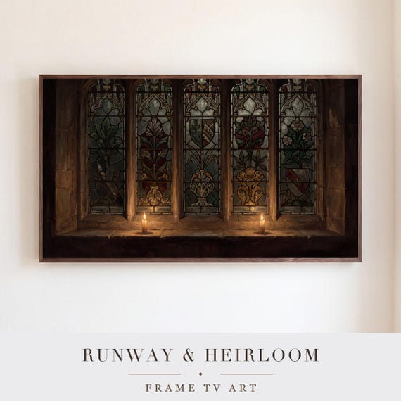 Stained Glass Window Samsung Frame TV Art — view 5