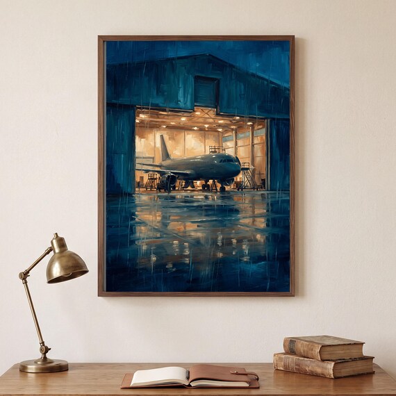 Midnight Hangar Print — view 2