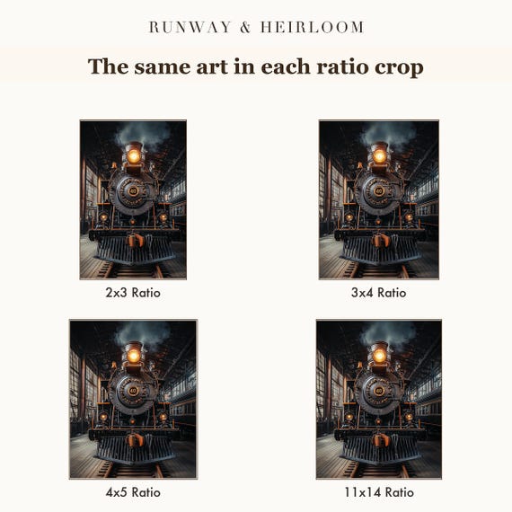 Steam Locomotive Wall Art — view 6