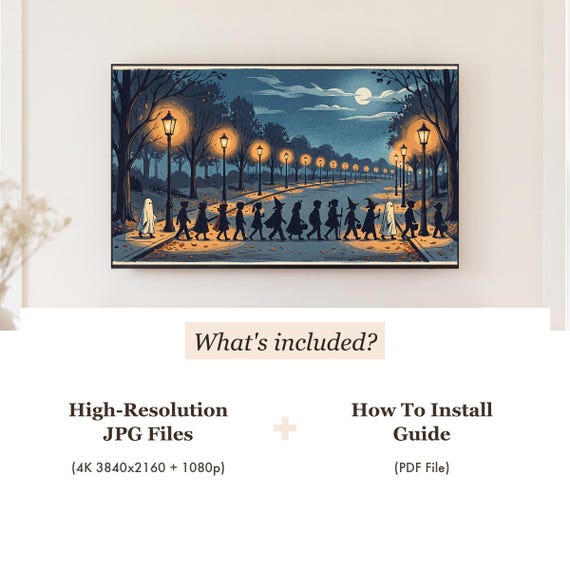 Trick or Treaters Samsung Frame TV Art — view 4