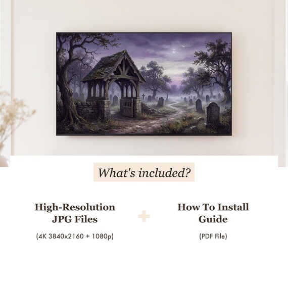 Cemetery Lych Gate Samsung Frame TV Art — view 4