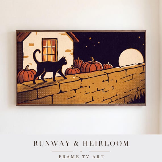 Village Bonfire Samsung Frame TV Art — view 5