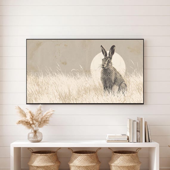 Pale Field Samsung Frame TV Art — view 6