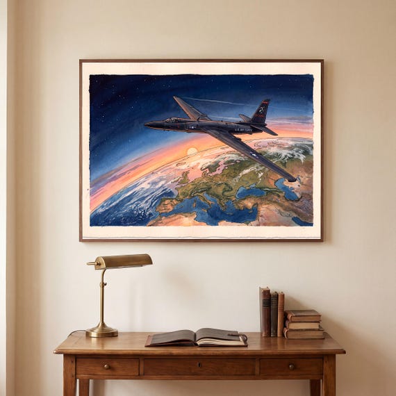 U-2 Dragon Lady Watercolor Print — view 5