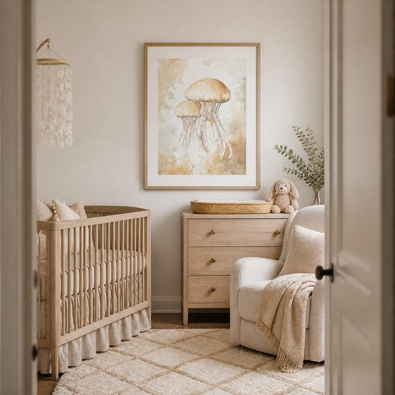 Jellyfish Nursery Wall Art — view 6