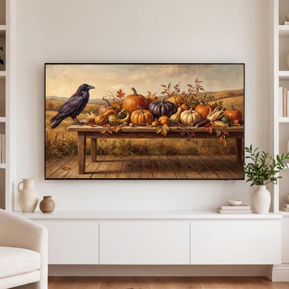Harvest Table Samsung Frame TV Art Bundle of 6 (4K Digital Download) — view 3