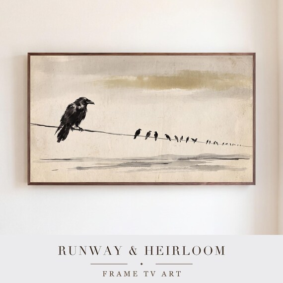 Raven Close Up Samsung Frame TV Art — view 5