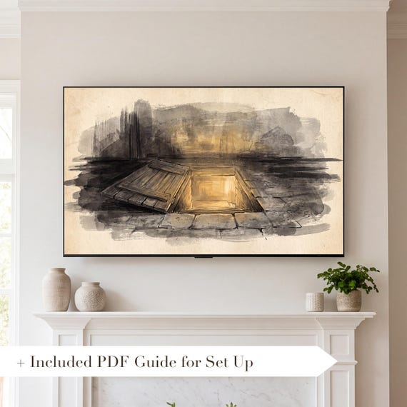 Open Cellar Door Samsung Frame TV Art — view 2