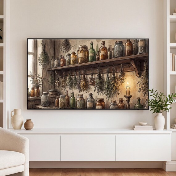 Drying Herbs Samsung Frame TV Art — view 3
