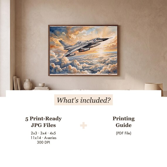 B-58 Hustler Watercolor Print — view 3