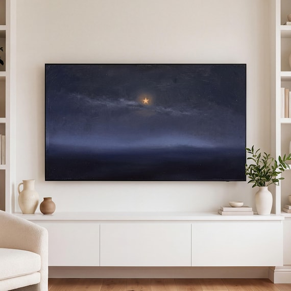 Star Through Thin Cloud Samsung Frame TV Art — view 3