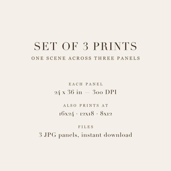 Golden Departure Triptych Set of 3 — view 3