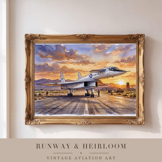 XB-70 Valkyrie Watercolor Print — view 4