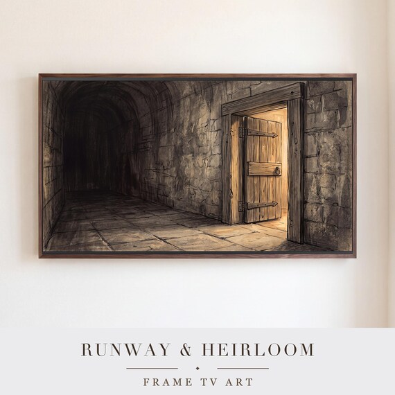 Dark Corridor Samsung Frame TV Art — view 5
