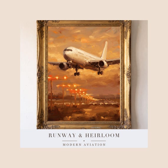 Short Final at Sunset Print — view 4