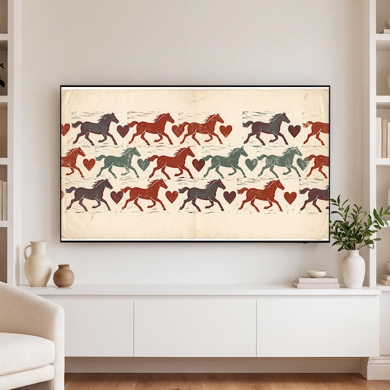 Hearts and Horses Samsung Frame TV Art — view 3