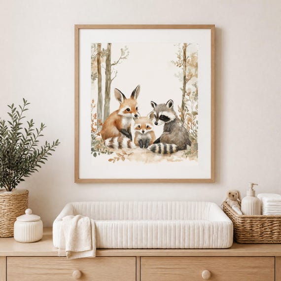 Forest Friends Nursery Wall Art — view 2