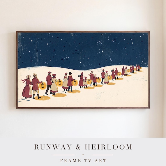 Christmas Carolers Samsung Frame TV Art — view 5