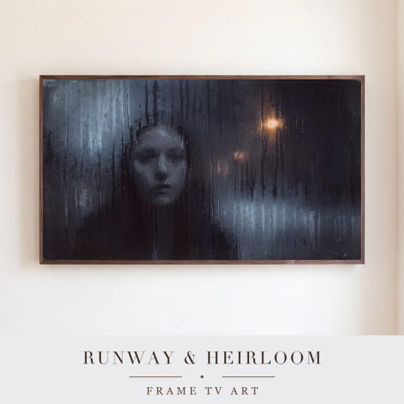 Face in the Misted Window Samsung Frame TV Art — view 5