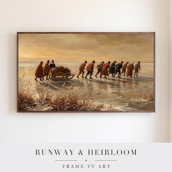 Sledge on the Ice Samsung Frame TV Art — view 5